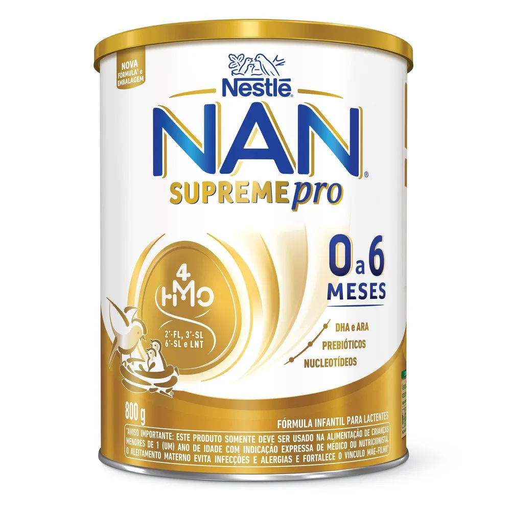 Fórmula Infantil NAN Supreme Pro de 0 a 6 meses 800g