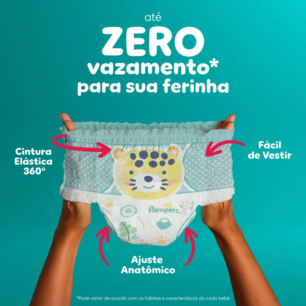 Fralda Pampers Pants Ajuste Total Xxxg 66 Unidades
