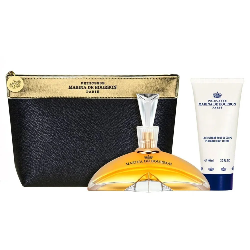 Kit Marina de Bourbon Classique - Loção Corporal - Necessaire - 100ml