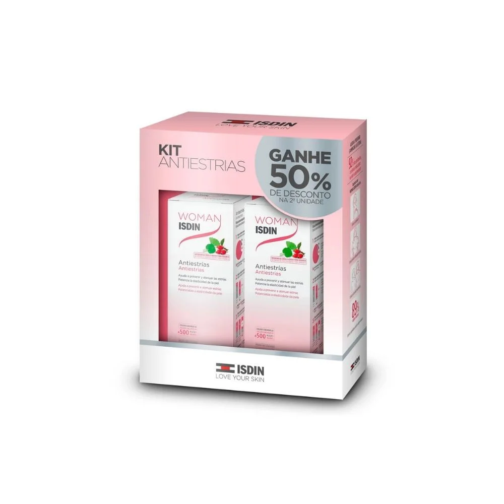 Creme Corporal ISDIN Woman Antiestrias 50% de Desconto na Segunda Unidade