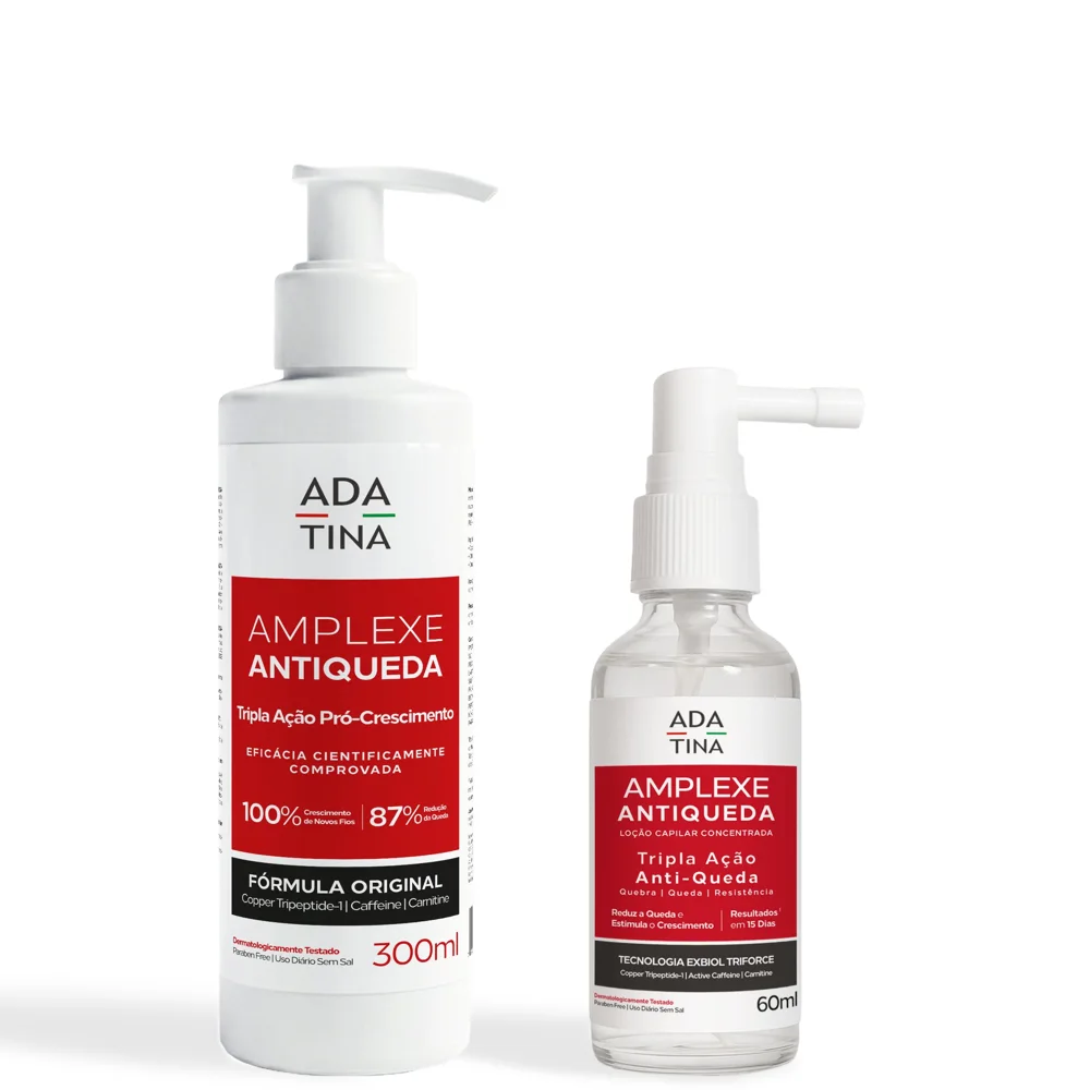 Kit Ada Tina Amplexe Shampoo 300ml e Loção Antiqueda