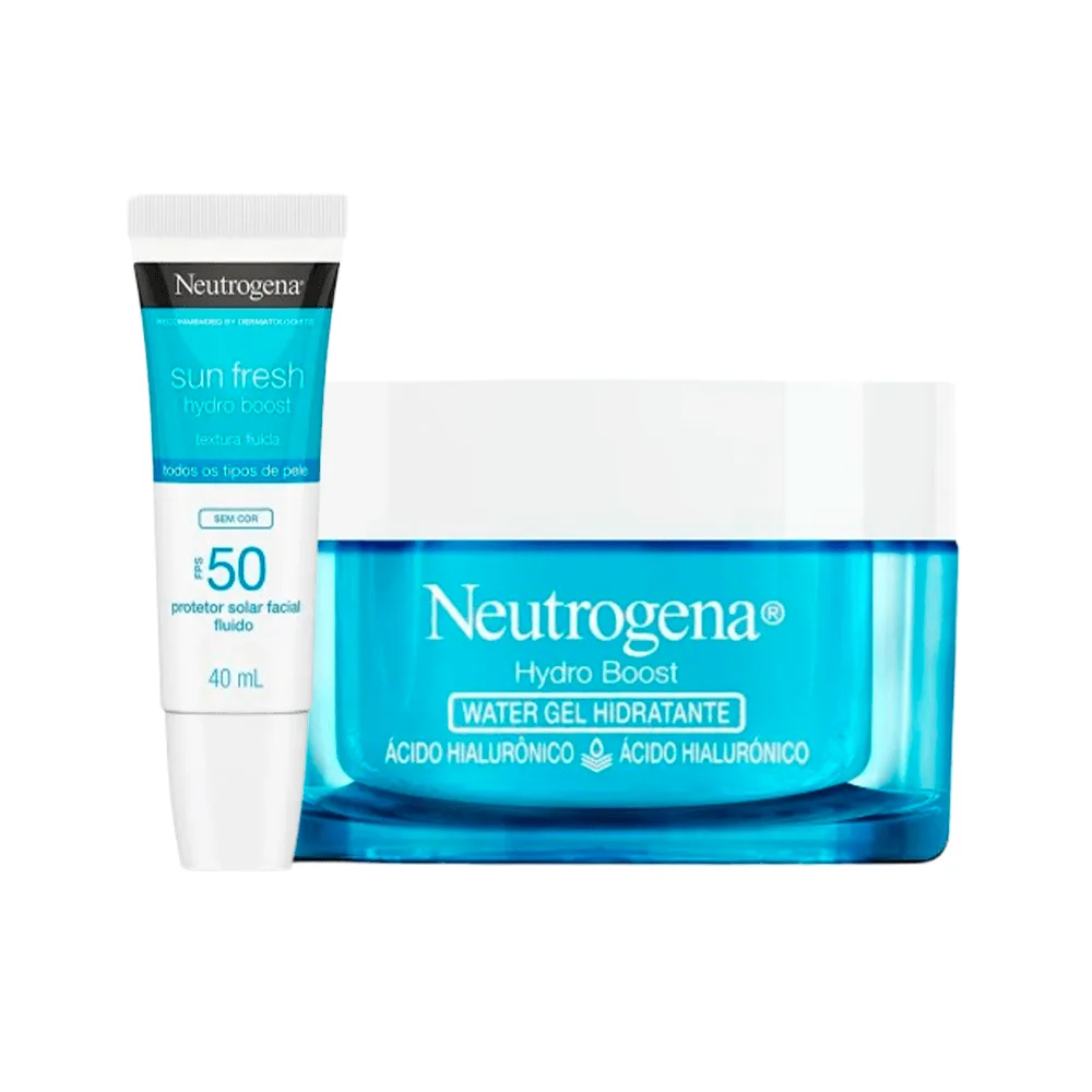 Kit Neutrogena Hidratante Facial 50g + Protetor Solar Facial Sun FreshFPS50 Sem Cor 40ml