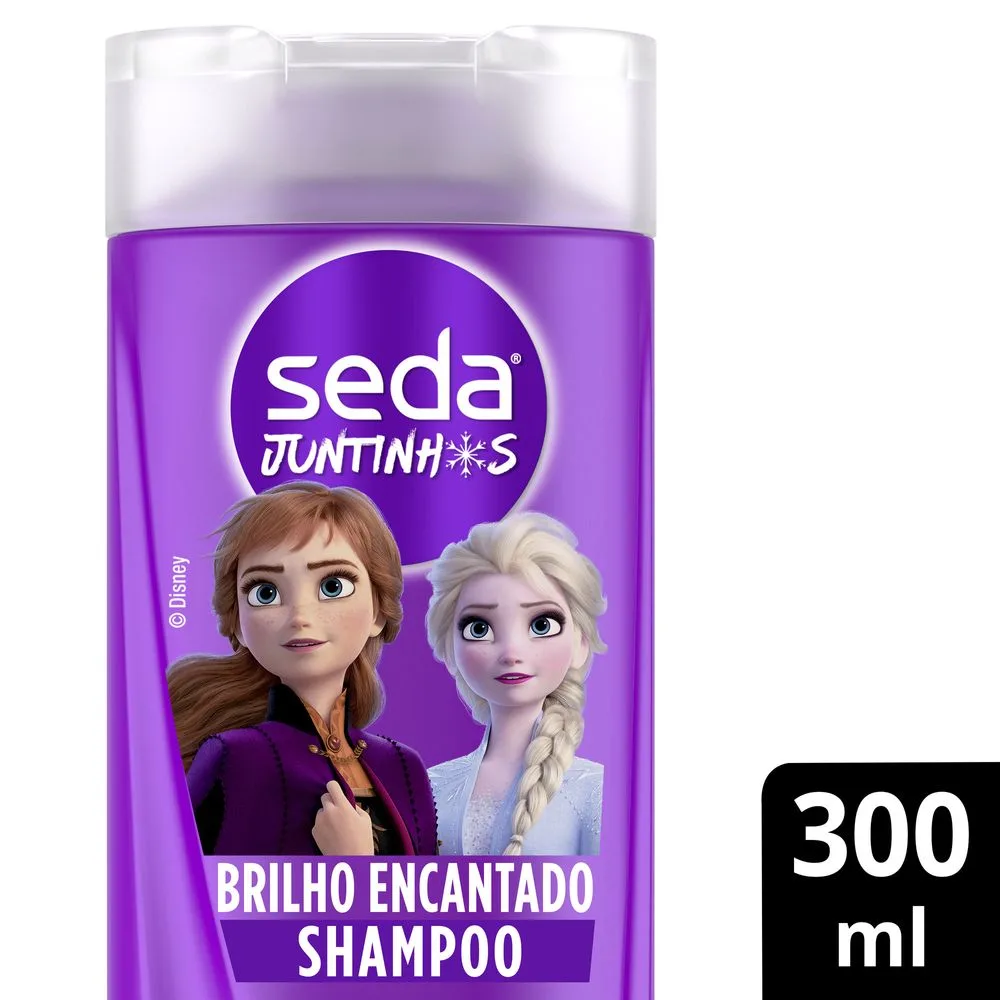 Shampoo Infantil Seda Juntinhos Frozen Brilho Encantado 300ml