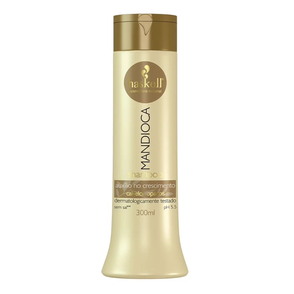Shampoo Haskell Mandioca Crescimento e Hidratação 300ml