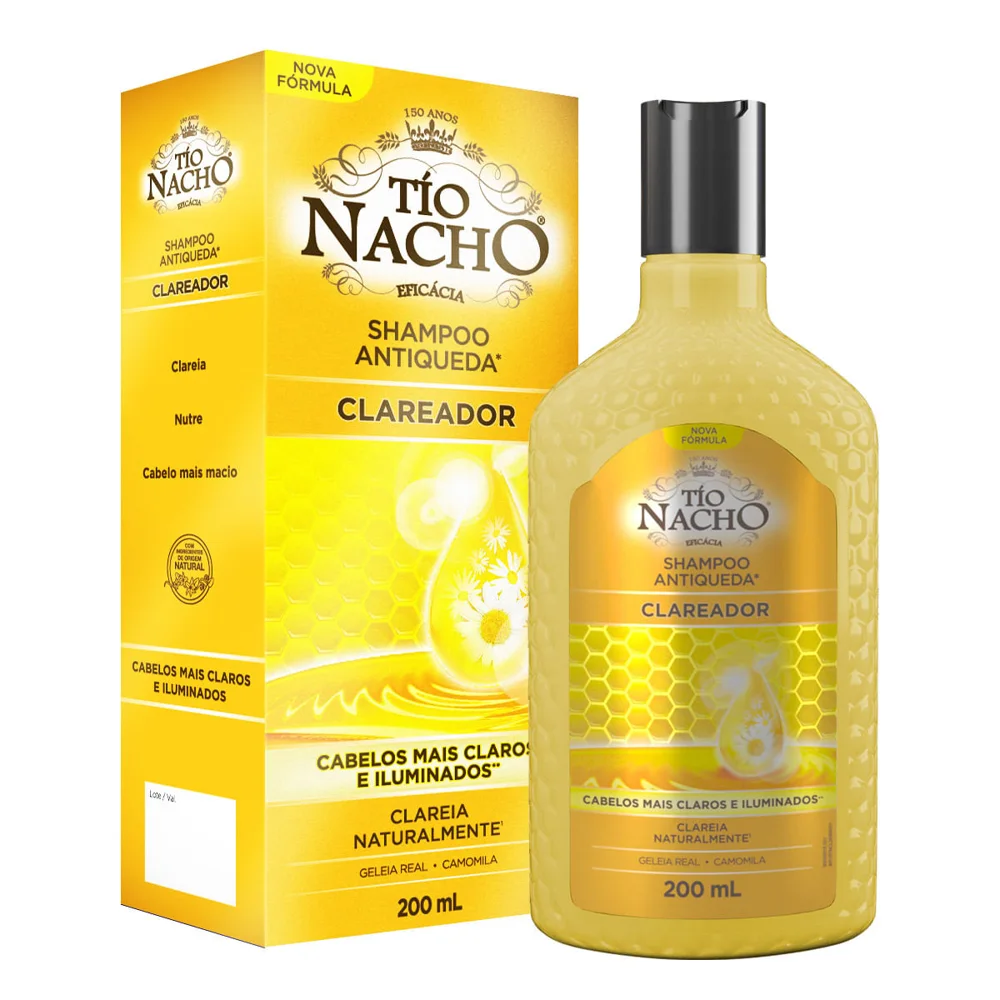 Shampoo Tío Nacho Clareador Antiqueda 200ml