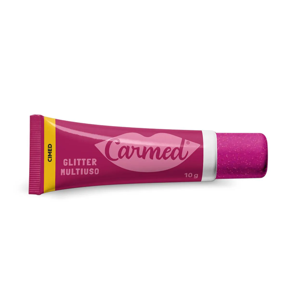 Hidratante Multiuso Carmed Glitter 3 em 1 Rosa Holográfico 10g