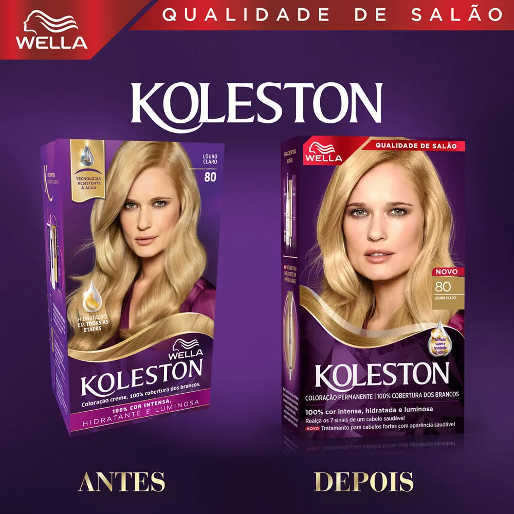 Tintura Koleston louro claro 80