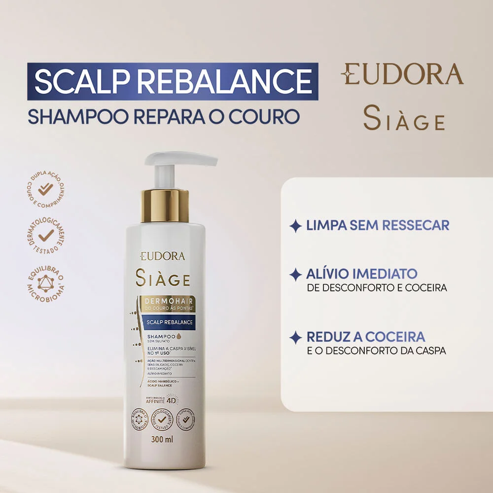 Shampoo Eudora Siàge DermoHair Scalp Rebalance 300ml