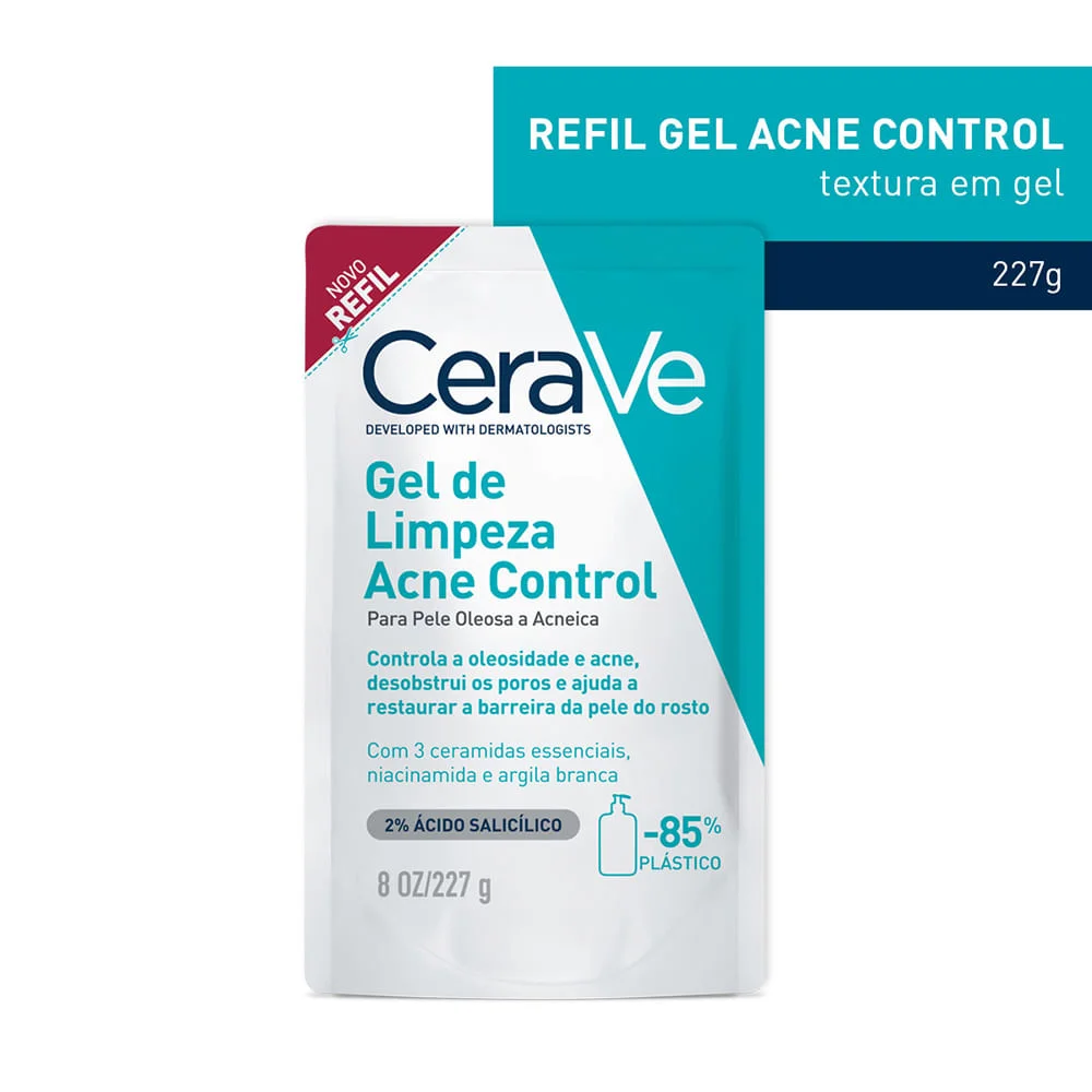 Gel de Limpeza Facial CeraVe Acne Control 227g