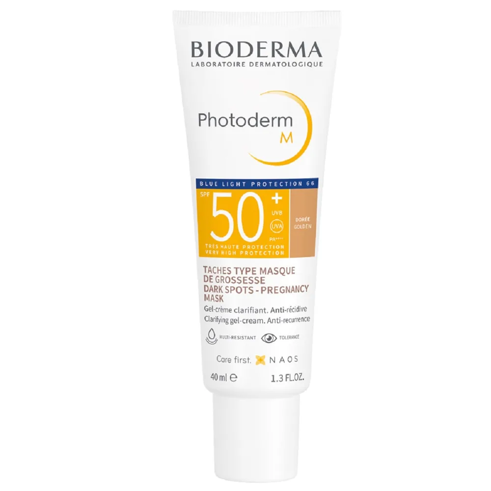 Protetor Solar Facial Bioderma Photoderm M FPS50+ Cor Dorée Golden 40ml