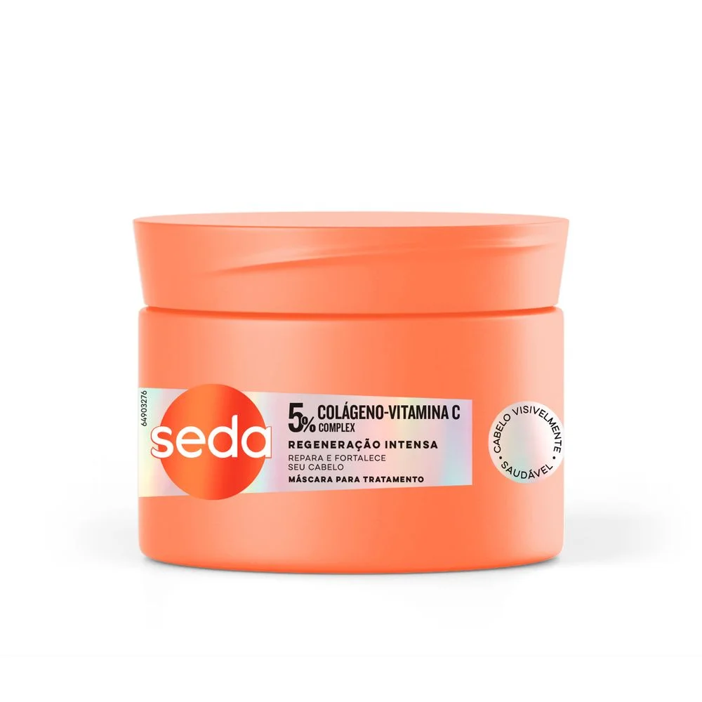 Máscara Capilar Seda By Niina Secrets Colágeno + Vitamina C 300g