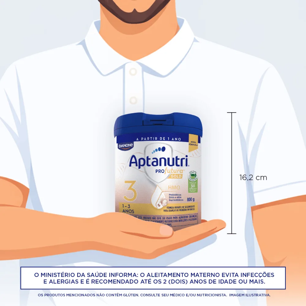 Fórmula Infantil Aptanutri Profutura Gold 3 1 A 3 Anos 800g