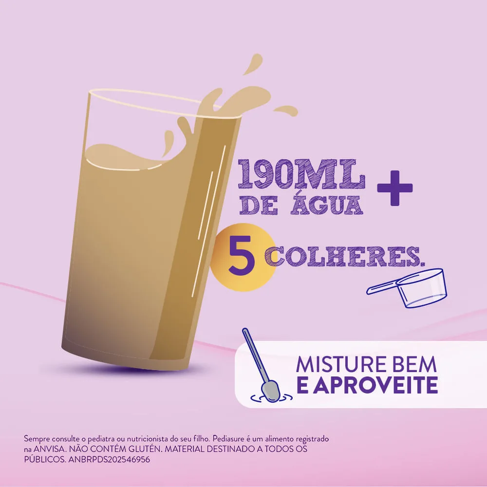 Suplemento Alimentar Infantil Pediasure Sabor Chocolate +4 Anos 400g