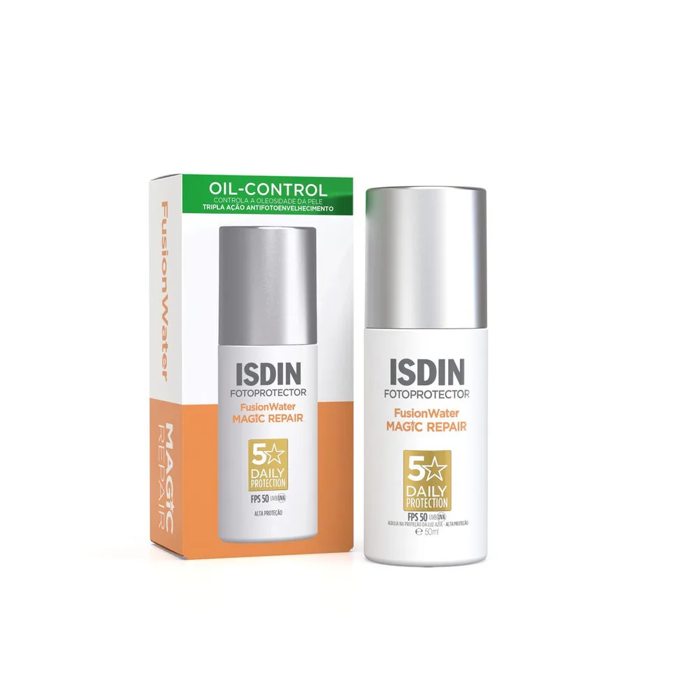 Protetor Solar Facial Isdin Fotoprotector Fusion Water Magic Repair Fps50 50ml