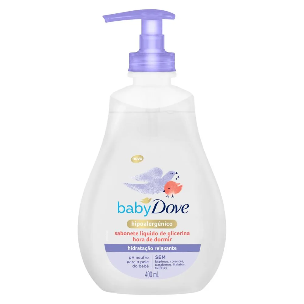 Sabonete Líquido Infantil Baby Dove Hidratação Relaxante Hora de Dormir 400ml