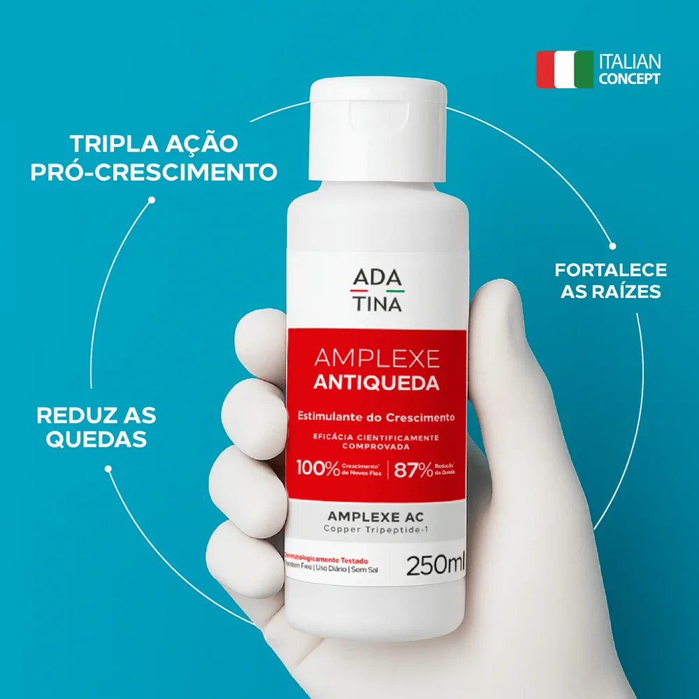 Kit Ada Tina Amplexe Shampoo e Loção Antiqueda