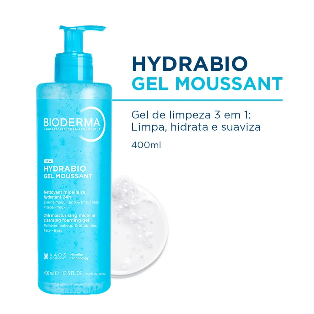 Gel De Limpeza Facial Bioderma Hydrabio 400ml