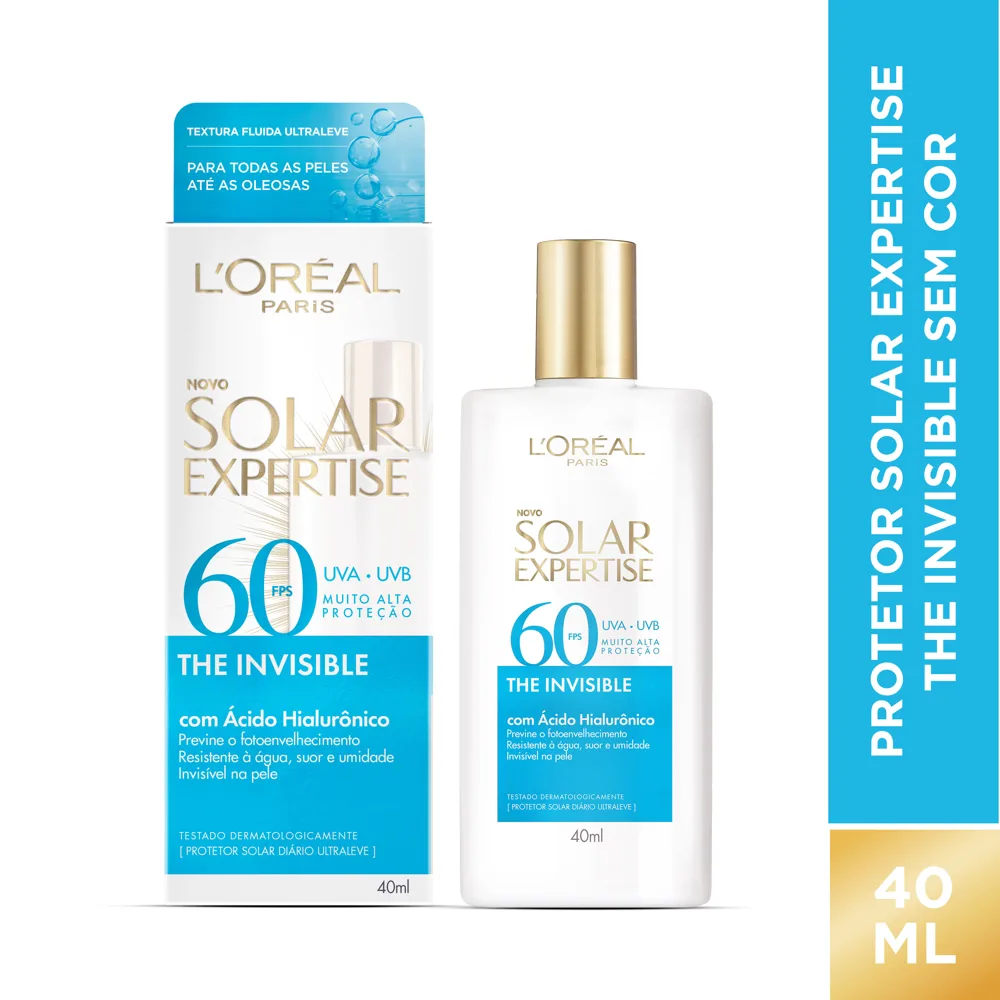 Protetor Solar Facial Solar Expertise The Invisible FPS60 40ml