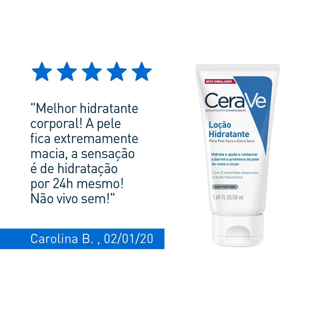 Loção Corporal CeraVe Hidratante com Ceramidas 50ml