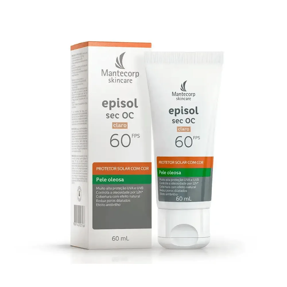 Protetor Solar Facial Episol Antiacne FPS30 Pele Oleosa e Acneica 60ml