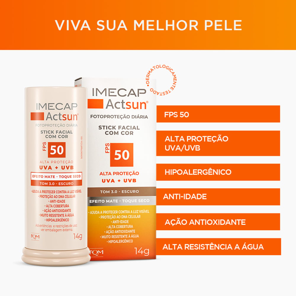 Actsun Bastão FPS 70 Escuro