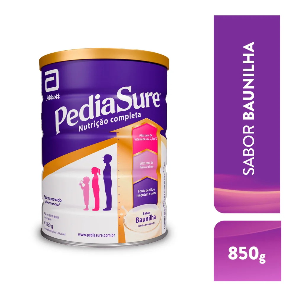 Suplemento Alimentar Infantil Pediasure Complete Sabor Baunilha +4 Anos 850g