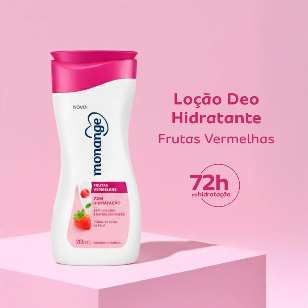 Hidratante Monange Frutas Vermelhas Hidratação Essencial com Ação Desodorante 200ml