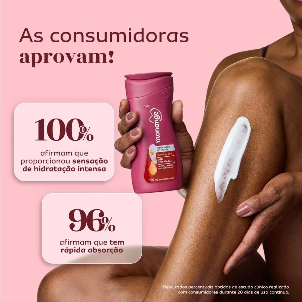 Hidratante Monange Extrato de Oliva Hidratação Intensiva com Ação Desodorante 400ml
