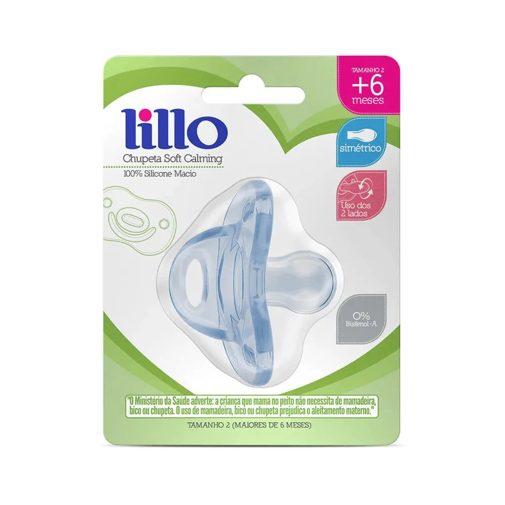 Chup lillo soft Calming 100% silicone Tam2 - azul