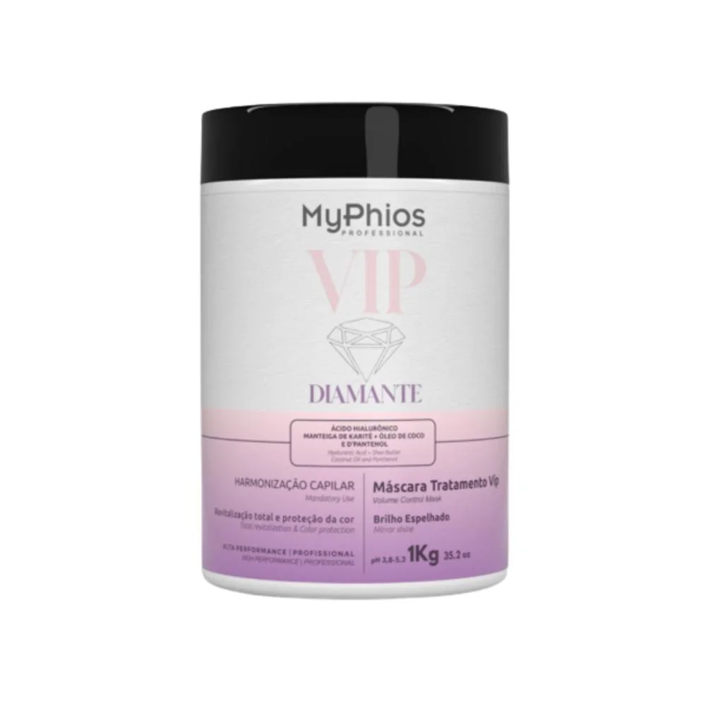 MyPhios VIP Diamante - Máscara Hidratação Brilho Intenso - 1kg