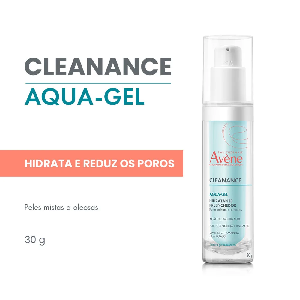 Hidratante Facial Avène Cleanance Preenchedor Aqua Gel 30g