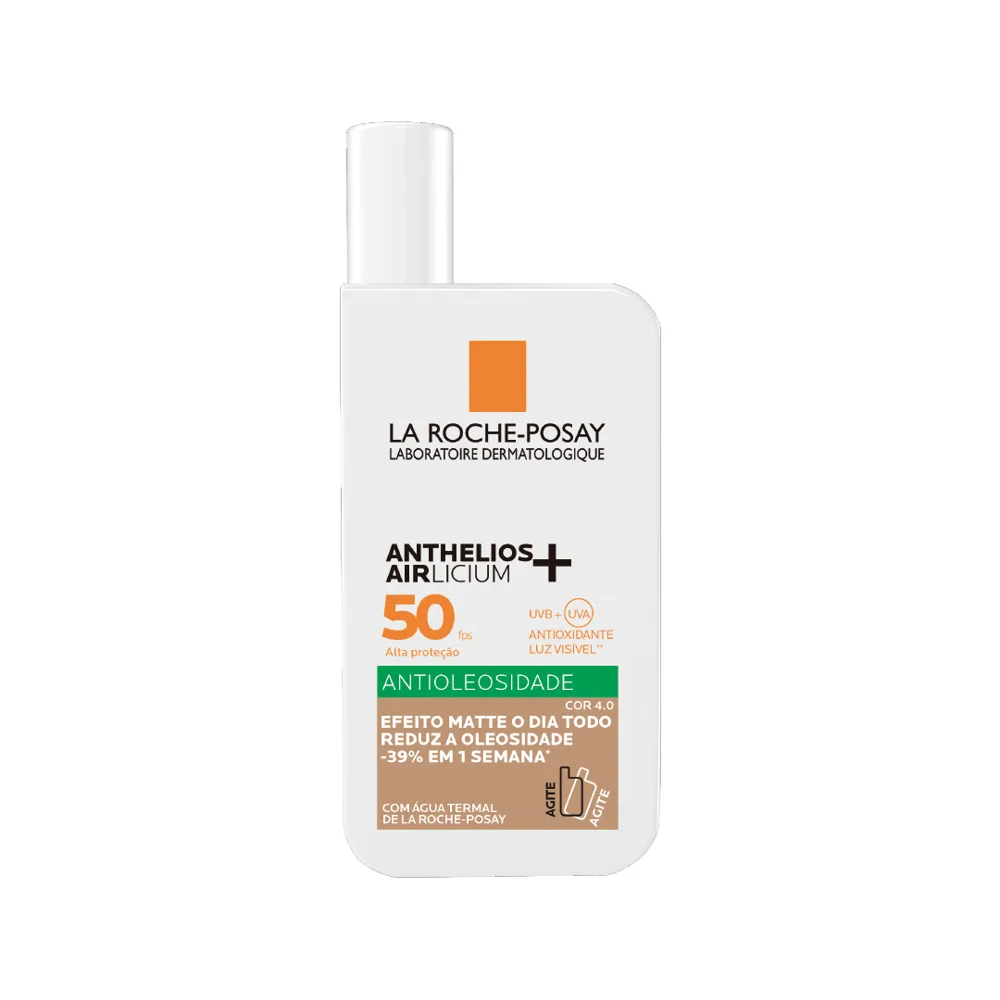 Protetor Solar Facial La Roche-Posay Anthelios Airlicium+ FPS50 Cor 4.0 40ml