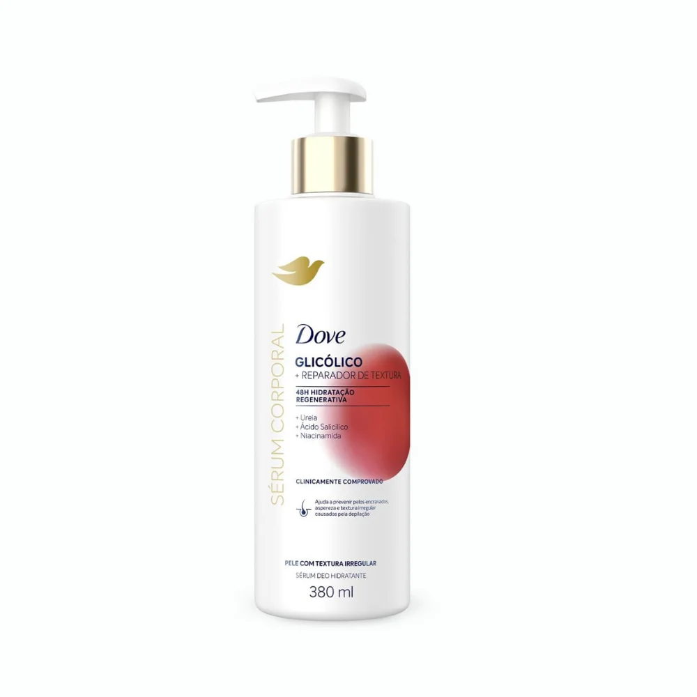 Hidratante Corporal Dove Sérum Glicólico + Reparador De Textura 380ml