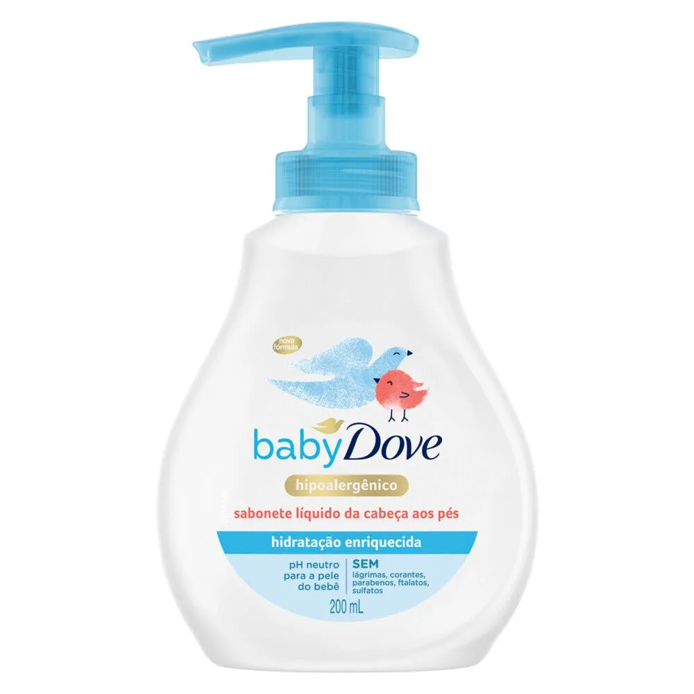 Sabonete Líquido Infantil Baby Dove Hidratação Enriquecida 200ml