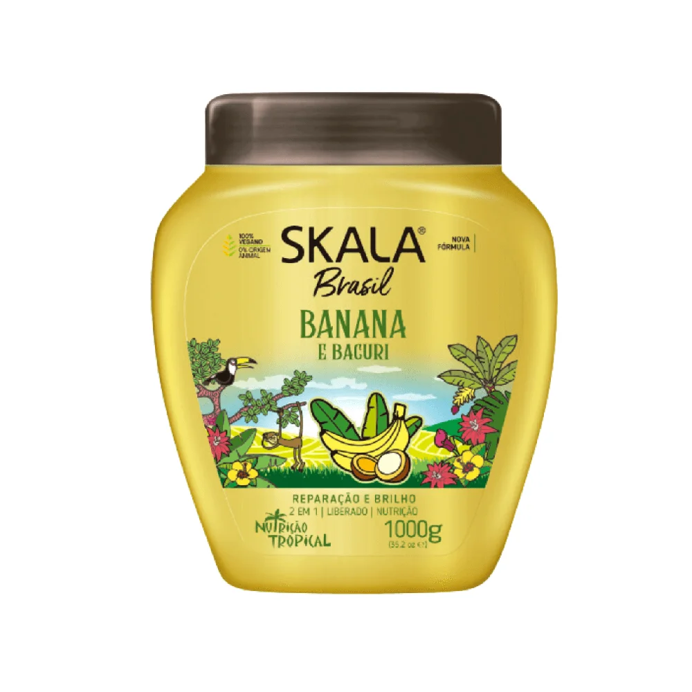 Creme de Tratamento Capilar Skala Brasil Banana e Bacuri 2 em 1 1kg