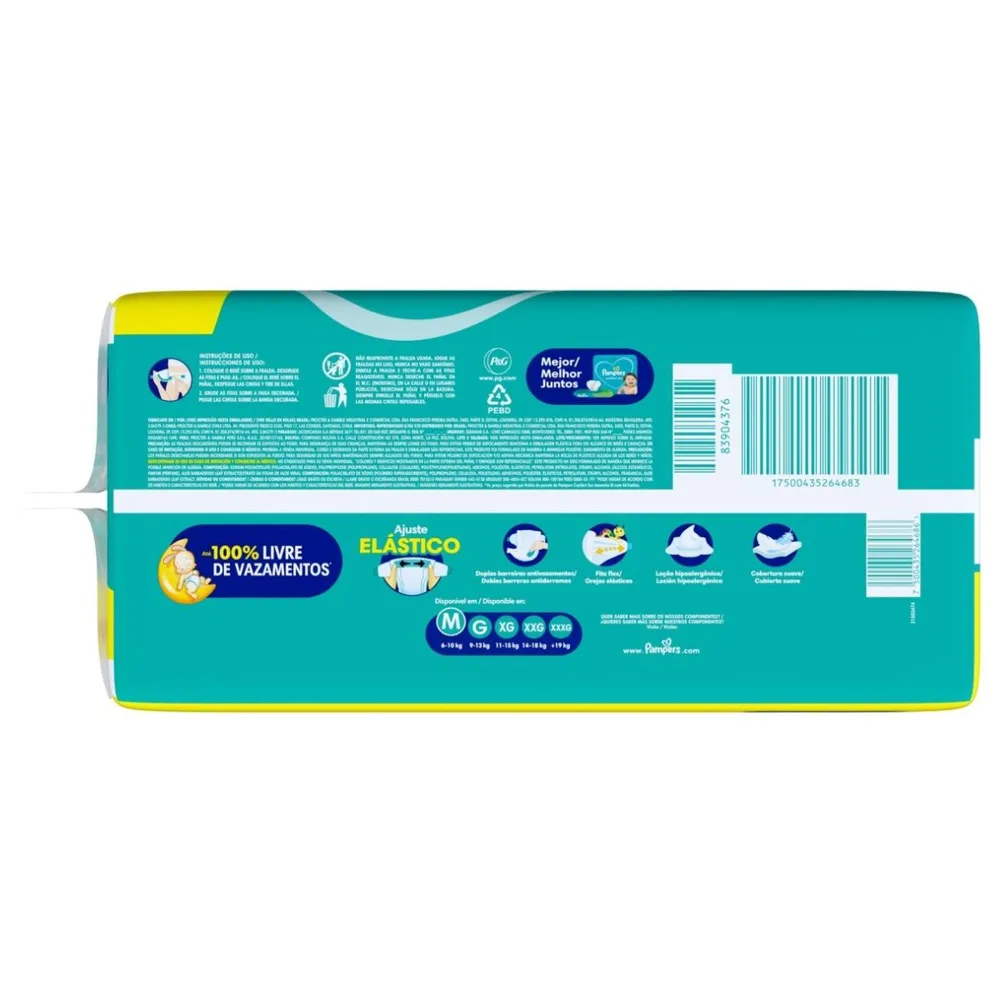 Fralda Pampers Confort Sec M 108 Unidades