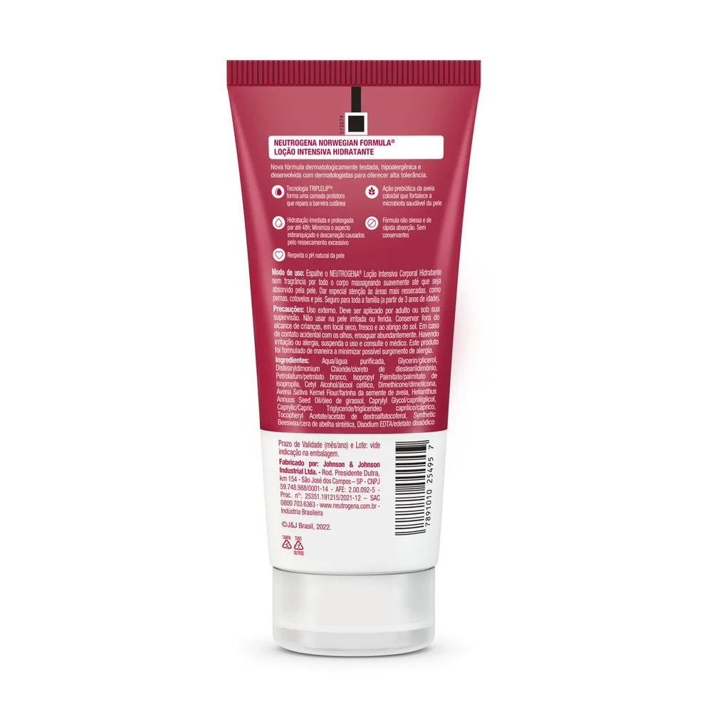 Loção Corporal Neutrogena Norwegian Intensiva Sem Fragrância 200ml