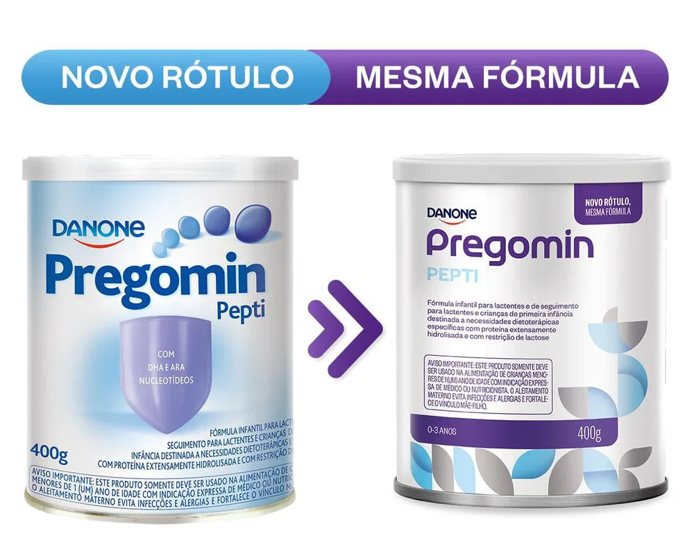 Fórmula Infantil Pregomin Pepti Hipoalergênica 400g