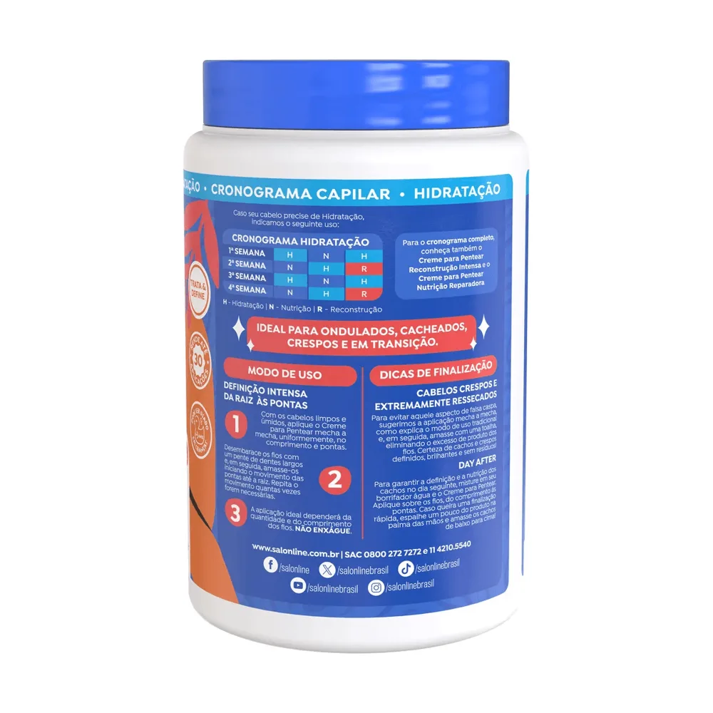 Creme de Pentear Salon Line Hidratação Profunda Vegano 1Kg