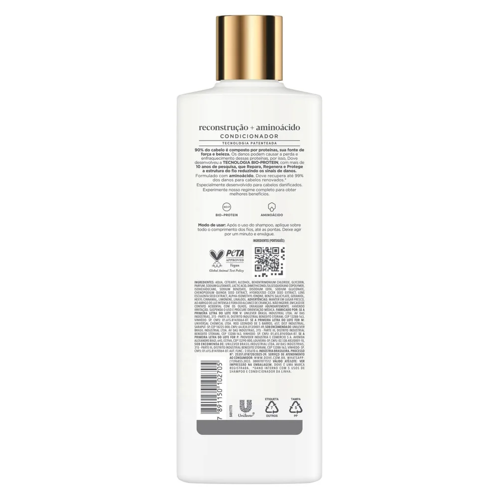 Condicionador Dove Reconstrução + Aminoácido 370ml