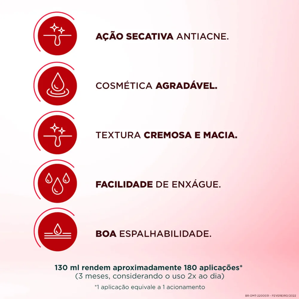Sabonete em Espuma Facial Dermotivin Salix Pele Muito Oleosa e Acneica 130ml
