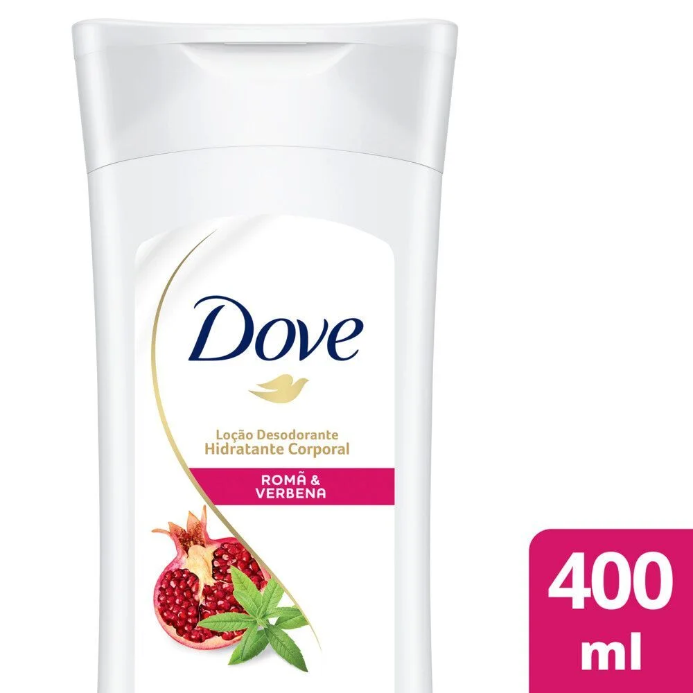 Loção Corporal Dove Romã e Verbena Hidratante Desodorante 24h 400ml