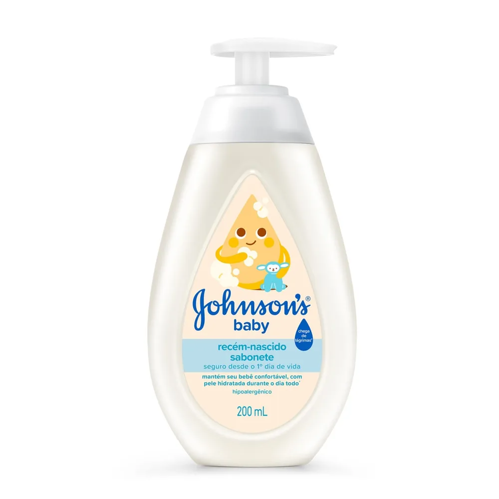 Sabonete Líquido Infantil Johnson's Baby Recém-Nascido 200ml