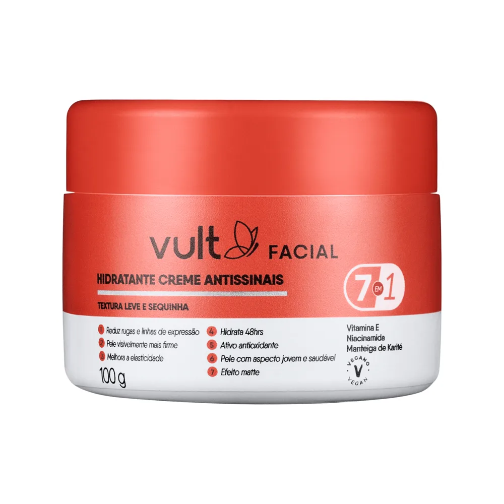 Hidratante Facial Vult Antissinais 7 em 1 100g