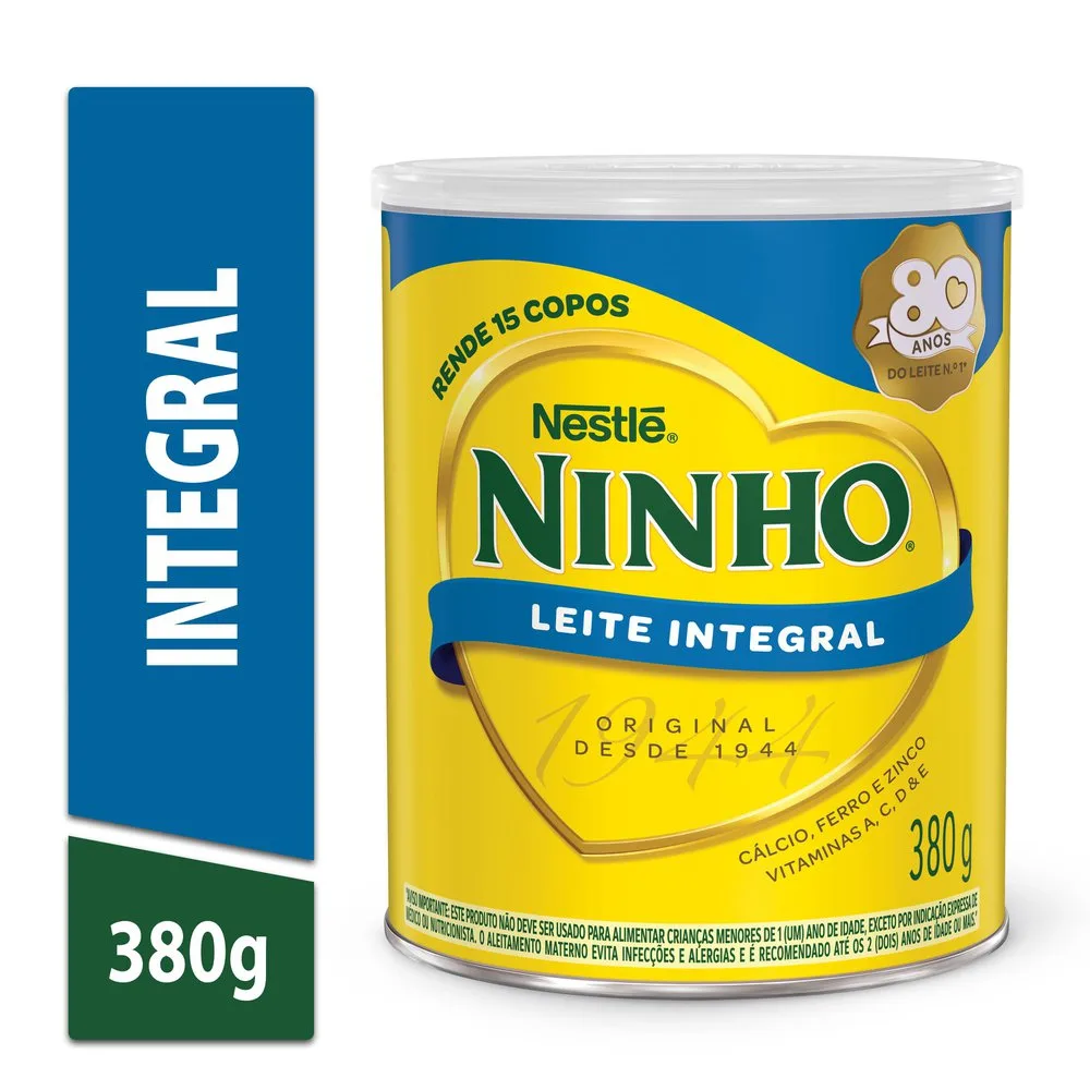 Leite Em Pó Ninho Integral 380g