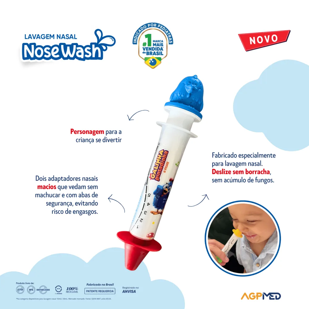 Disposistivo De Lavagem Nasal Nosewash Galinha Pintadinha 10ml