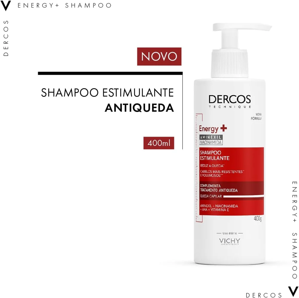 Shampoo Vichy Dercos Energy+ Antiqueda 400ml