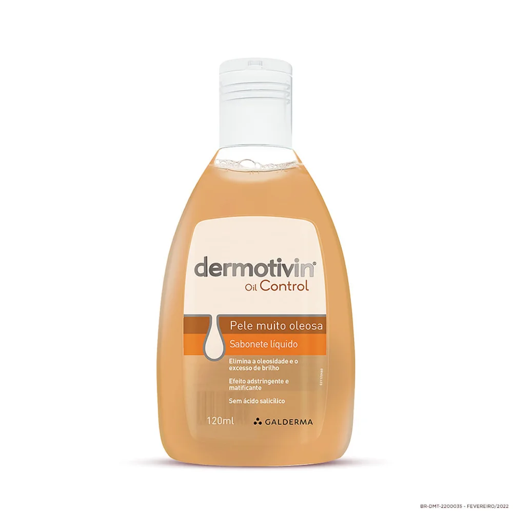 Sabonete Líquido Facial Dermotivin Oil Control 120ml