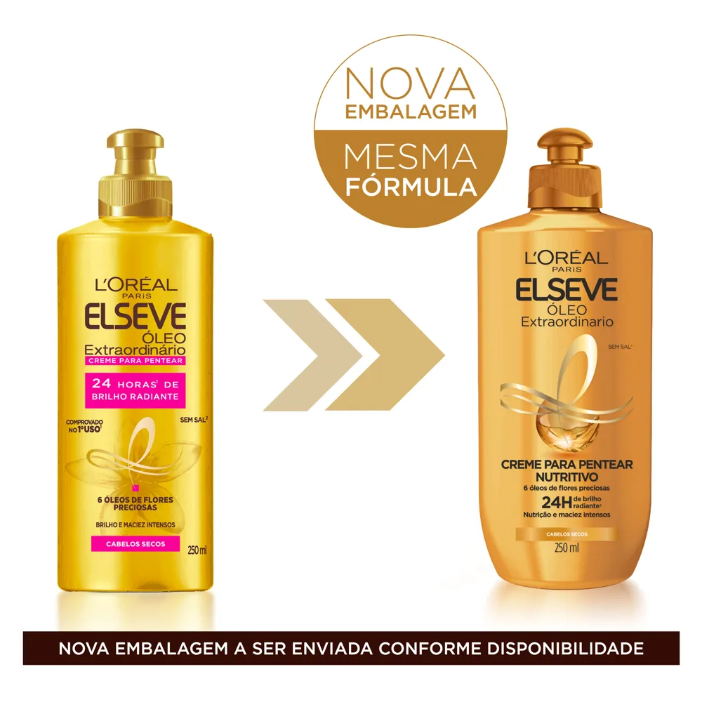Creme de Pentear Elseve Óleo Extraordinário Nutritivo 250ml