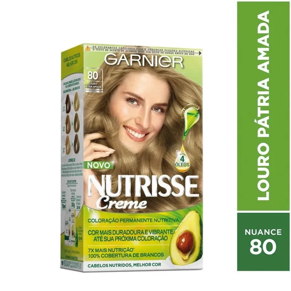 Coloração Nutrisse Creme 80 Louro Patria Amada